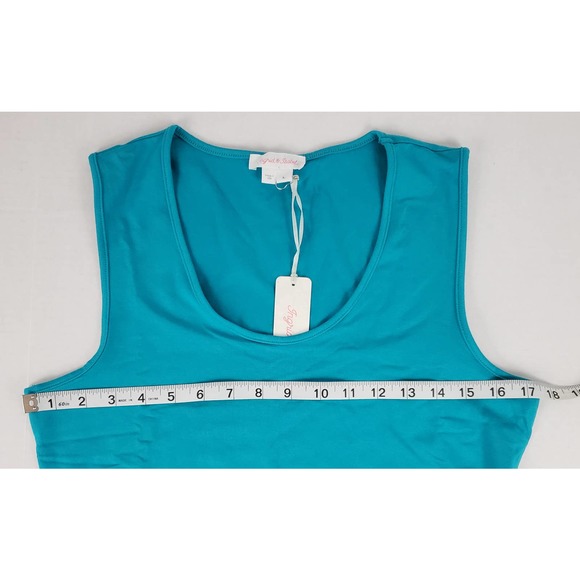 Ingrid & Isabel Turquoise Maternity Tank Dress ~ Large ~ NWT / New with Tags - Picture 5 of 10